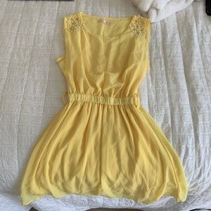 Yellow Summery Korean Dress